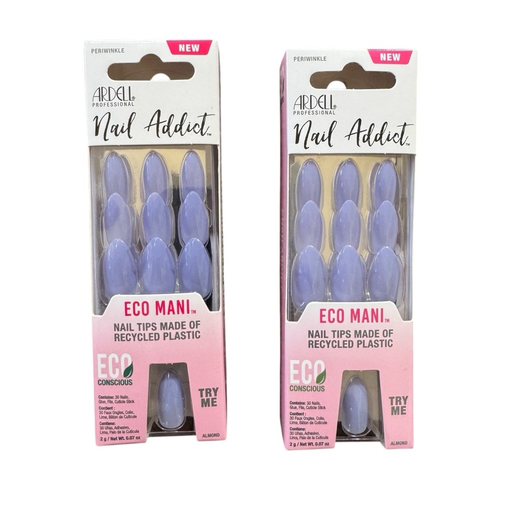 2 Ardell Nail Addict Periwinkle Boxes